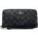 Coach Long Zip Around Wallet - Silver/Graphite/Black