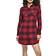 Urban Classics kleid check shirt dress darkblue/red