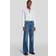 7 For All Mankind Damjeans - Mittblå