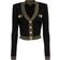 Balmain Cropped cardigan gold