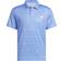 adidas Stripe Zip Golf Polo Shirt Blufus/White, Male, Tøj, T-shirt, Golf, Blå