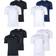 Fila Herren Brod Thee/Dubbel Pack T Shirt, Bright White-black Beauty