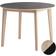Skovby SM120 White Oiled Oak/Black Matbord 120cm