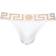 Versace iconic men's jockstrap, white/gold