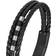 s.Oliver Armband Edelstahl Leder Jungen Kinder Armschmuck, 16,5 1,5 cm, Bicolor, Kommt in Schmuck Geschenk Box, 2018842