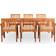 vidaXL 278905 Matgrupp, 1 Bord inkl. 6 Stolar