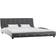 vidaXL Bed with Memory Foam Mattress 69.5cm Bettrahmen