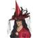 Smiffys Deep Red Deluxe Witch Hat Fancy Dress