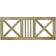 Plus Castle Front Garden Fence 180x75cm