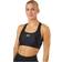 Under Armour Bra Mid Padless Sports Bra for Ladies Black/White