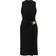 Versace Draped mid-length dress 1b000_black