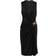 Versace Draped mid-length dress 1b000_black