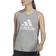 Adidas womens Essentials Big Logo Tank Top Shirt, Grey Heather/White