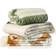 Klippan Yllefabrik Freja Coperta Bianco, Verde (200x130cm)
