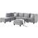 Contemporary Home Living Zelmira Collection Sofa 120" 6 Seater