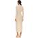 Bardot Strobe Diamante Midi Dress - Nude