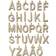 Ani Jewels Stone Letter Necklace - Gold/Transparent