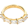 Ani Jewels Half Baguette Ring - Gold/Transparent