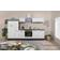 Respekta kitchen unit with appliances 300 cm white/gray