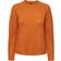 Pieces Juliana Knitted Pullover - Persimmon Orange