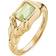 Maria Black Lemon Disco Ring - Gold/Green