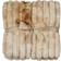 Skinnwille Stripy fuskpäls toffe 120x180cm Filt Beige (180x120cm)