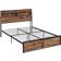 Homcom 5.2FT King Steel Rustic Brown 158x221.8cm