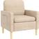 Homcom Modern Accent Beige Armchair 87cm