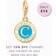 Thomas Sabo Turkos Charmista Coin Guld