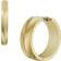 Fossil Women Harlow Linear Texture Gold-Tone Stainless Steel Hoop Earrings