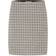 Part Two Check Skirt with Classic Fit and Elastic Waistband - Brown