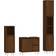 vidaXL brown oak Bathroom Set Cabinet Engineered