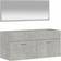 vidaXL concrete grey Bathroom Cabinet Vanity Unit Cupboard Engineered