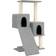 vidaXL grey Cat Tree with Scratching Posts Cat Scratch Tower