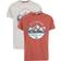 Trespass Men's Printed T-Shirt Lagoon Red