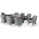 Maze Santorini Patio Dining Set, 1 Table incl. 8 Chairs