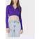 Tommy Jeans Pullover Badge DW0DW14950 Violett Slim Fit