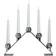 Watt & Veke Luna Chrome Adventsljusstake 33cm