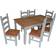 Mercers Furniture Corona Dining Set 90x200cm 7pcs