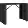 vidaXL black, 145 Bistro Pub Outdoor Bar Table