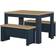 Birlea Highgate Dining Table 118x85cm 3pcs