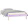 vidaXL Solid Wood Bed with LEDs Sengeramme 90x190cm