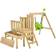 TP Toys Toddler Wooden Swing & Slide Set