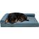 FurHaven Paw-Quilted Deluxe Chaise Orthopedic Cat & Dog Bed with Bluestone, Jumbo