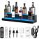 VEVOR LED Lighted Liquor-Bottle Display 2 Bar Table