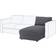 Ikea Vimle Chaise Longue Module Sofabetræk Grå (57x38cm)