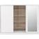 SECONIQUE Nevada White Gloss Wardrobe 243x194cm