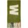 Marni Green Striped Logo Scarf