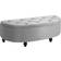 Homcom Semi-Circle Storage Bench 120x42cm