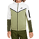 Nike Boy's Sportswear Tech Fleece Full Zip Hoodie - Summit White/Alligator/Rough Green/Black (CU9223-121)